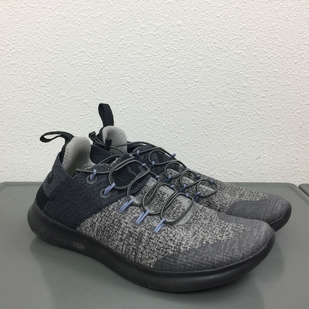 Nike Free Gray Black Running Shoes 2017 Sz 8.5 EUC